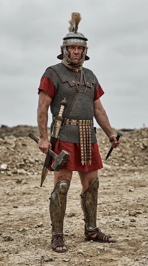 The Roman Centurion at the Cross (Shawna's Bible Study Season 9 Episode 1 portrait)